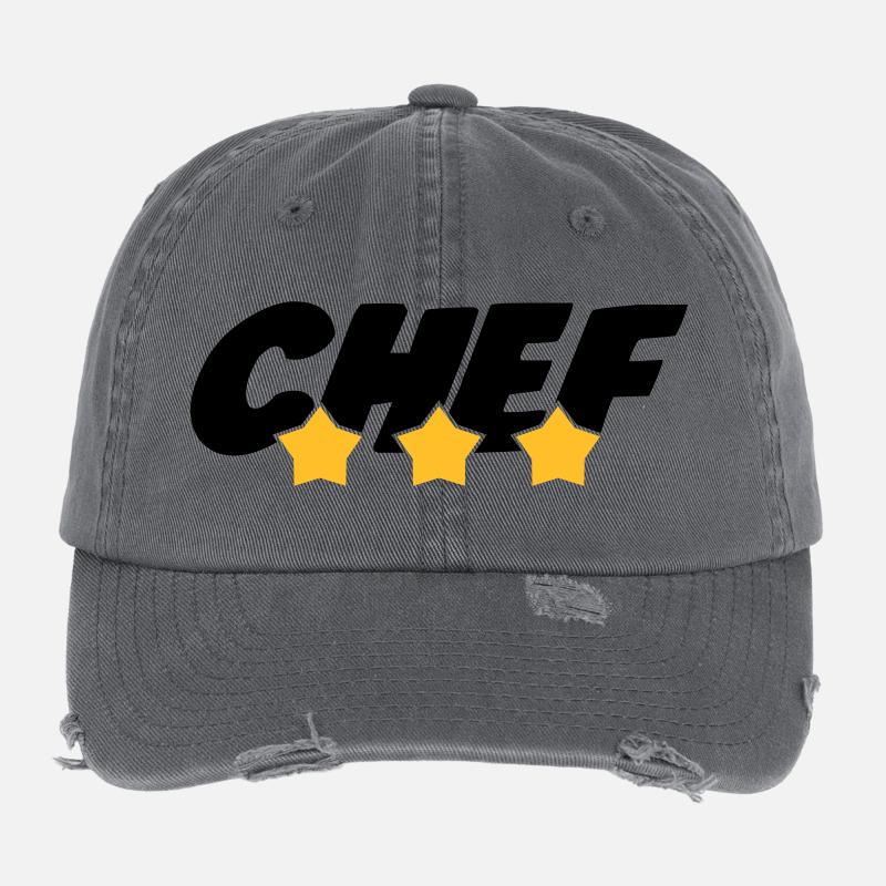 Chef cooking Casquette vintage effet usé Flexfit