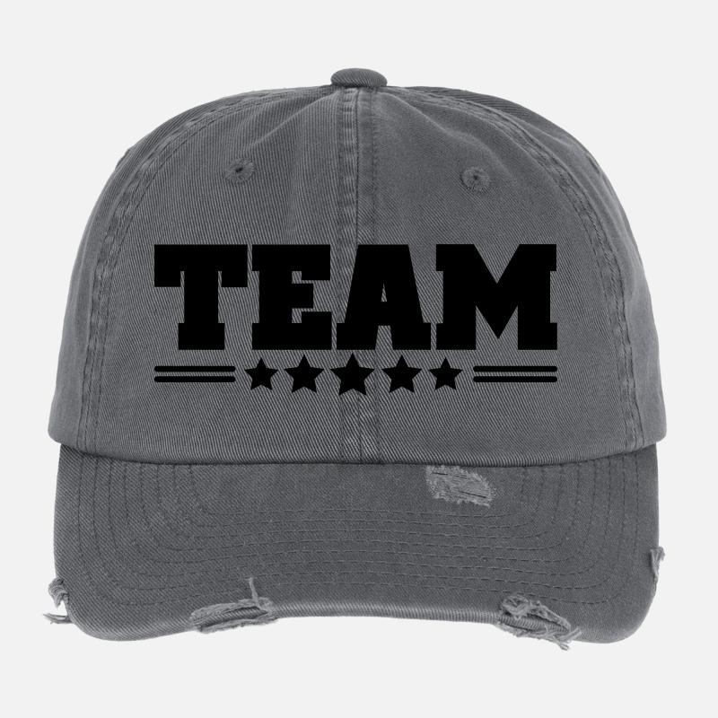 team Casquette vintage effet usé Flexfit