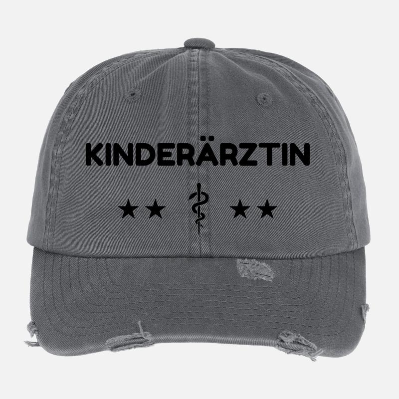 Arzt / Medizin / Kinderarzt / Kinderheilkunde Flexfit Vintage Destroyed Cap