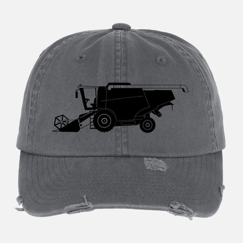 Combiner Combiner Abat-jour Logo Casquette vintage effet usé Flexfit
