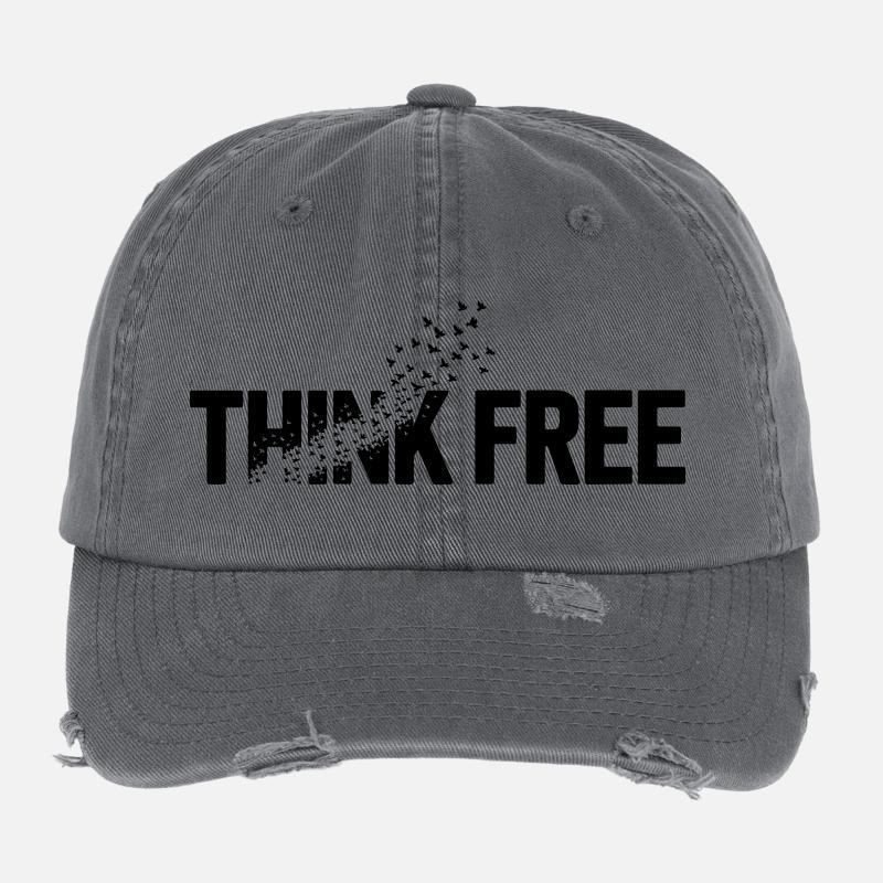 Think Free Flexfit Vintage Destroyed Cap