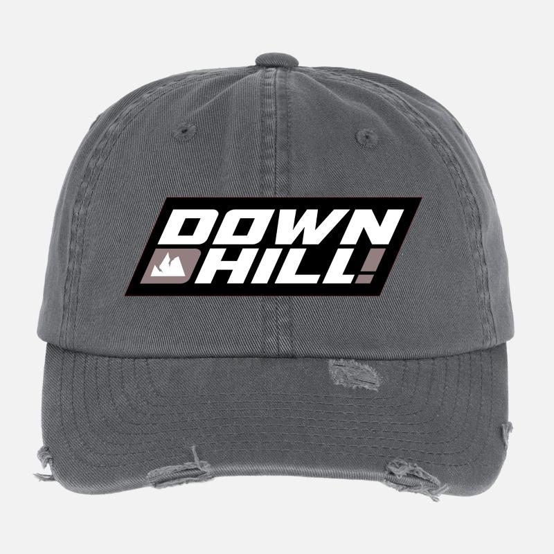 Downhill Bergtrail Logo Flexfit Vintage Destroyed Cap