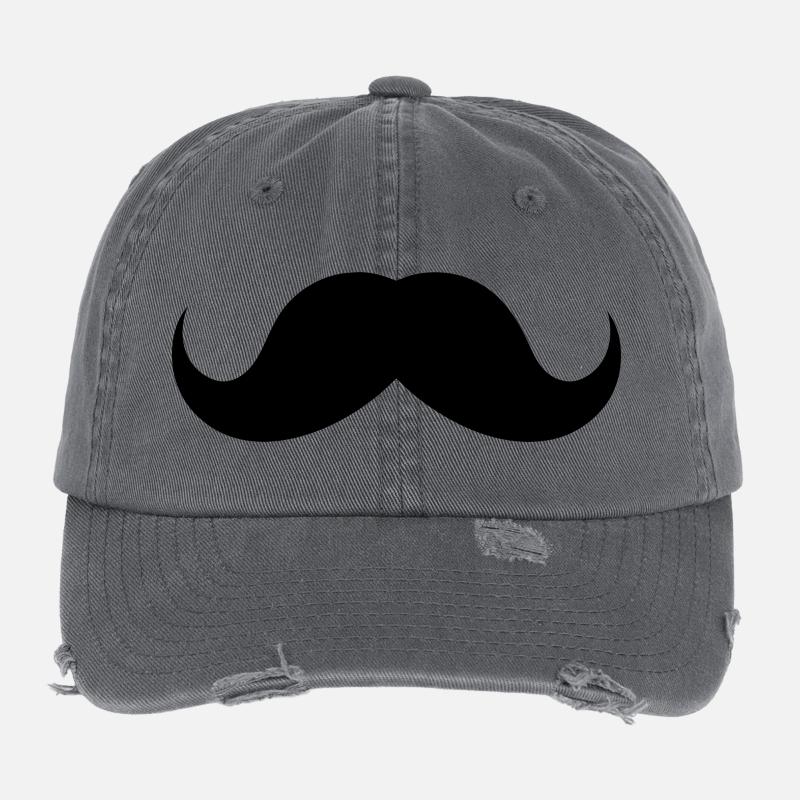 Schnurrbart Flexfit Vintage Destroyed Cap