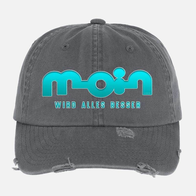 Moin, tout s’améliore Casquette vintage effet usé Flexfit