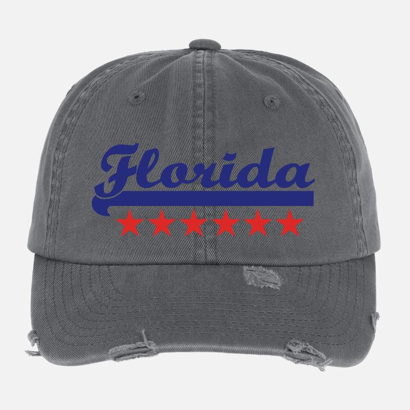 Floride Casquette vintage effet usé Flexfit