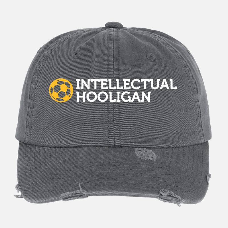 Hooligan intellectuel Casquette vintage effet usé Flexfit