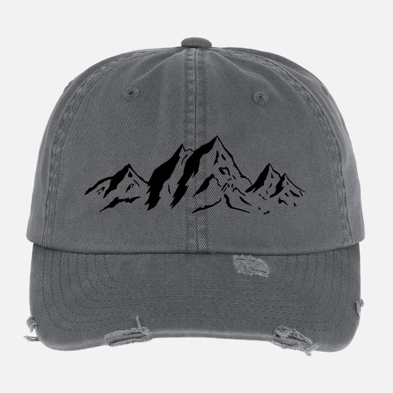 Mountains Flexfit Vintage Destroyed Cap