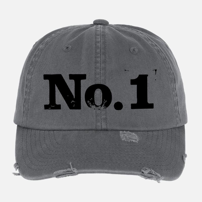No. 1 - Nummer 1 Flexfit Vintage Destroyed Cap