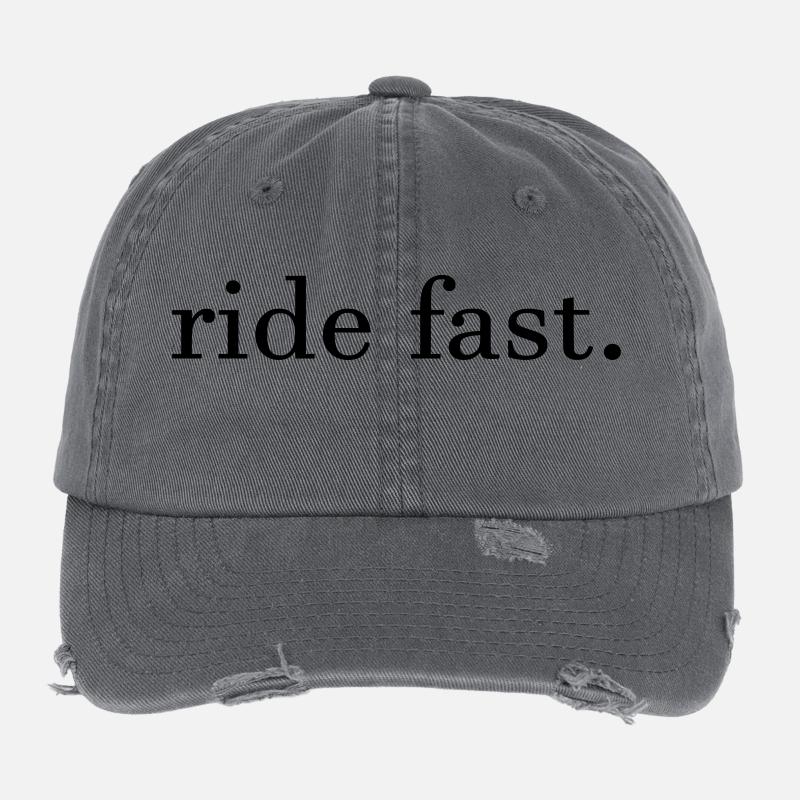 ride fast. Flexfit Vintage Destroyed Cap