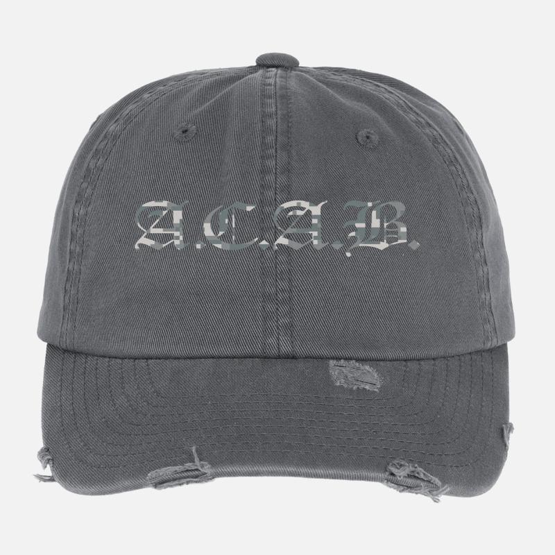 ACAB digital camouflage Flexfit Vintage Destroyed Cap