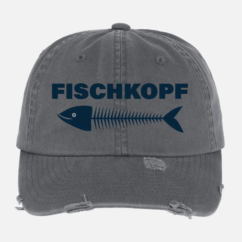 FISCHKOPF Flexfit Vintage Destroyed Cap