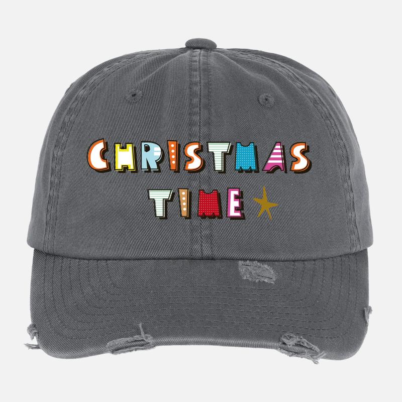 Christmas Time Flexfit Vintage Destroyed Cap