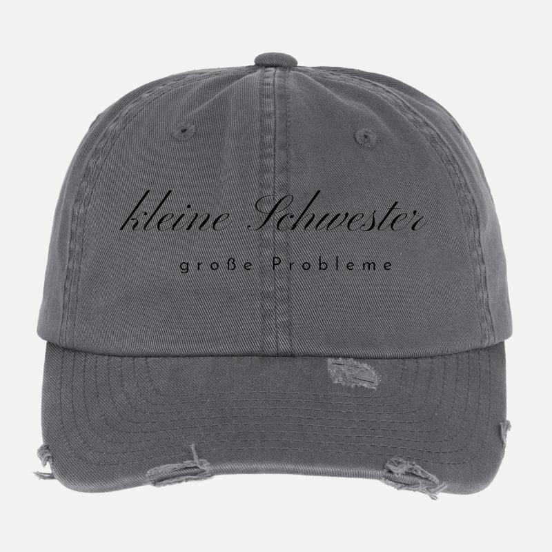 kleine Schwester Flexfit Vintage Destroyed Cap