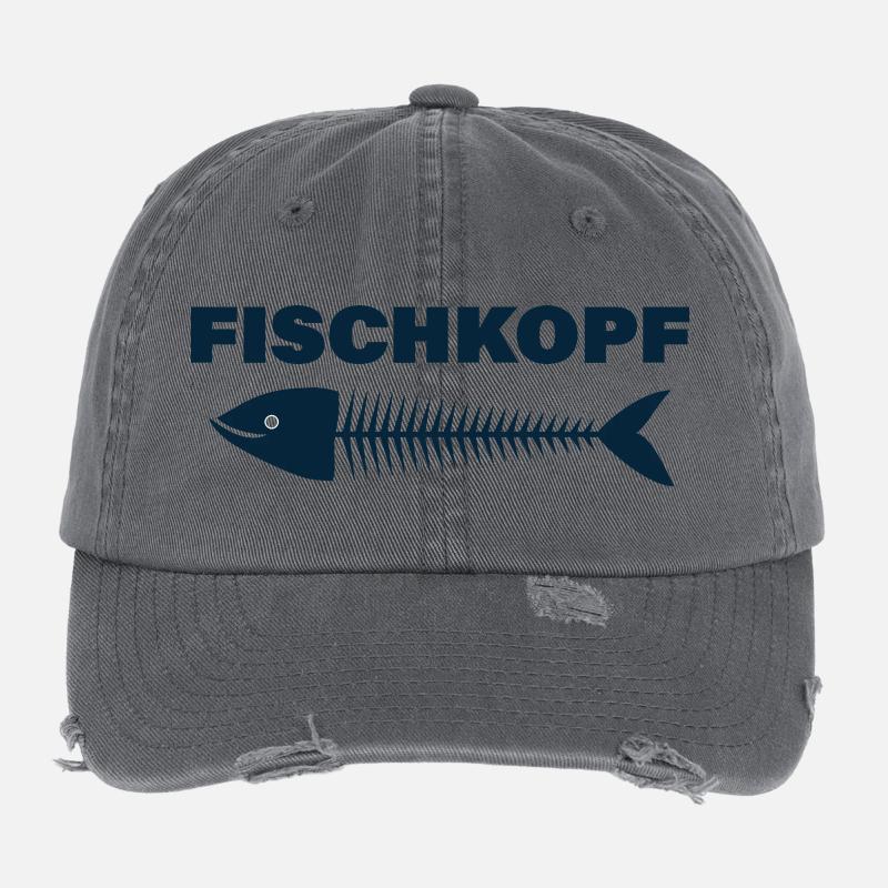 FISCHKOPF Flexfit Vintage Destroyed Cap