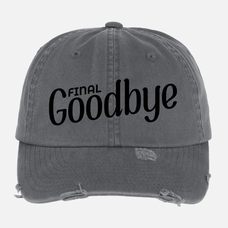 Final Goodbye Flexfit Vintage Destroyed Cap