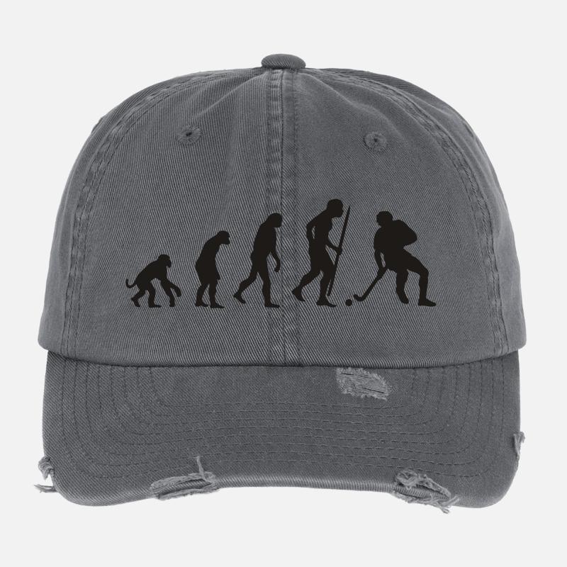 Evolution der Feldhockey Flexfit Vintage Destroyed Cap