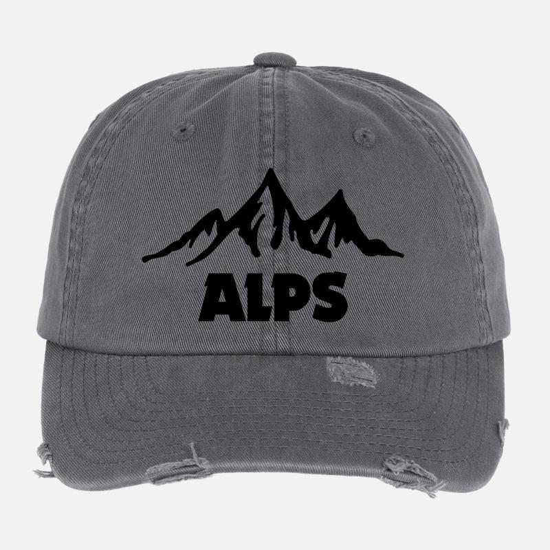 alps Flexfit Vintage Destroyed Cap