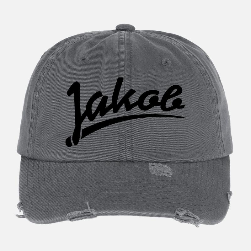 jakob | Jakob Flexfit Vintage Destroyed Cap