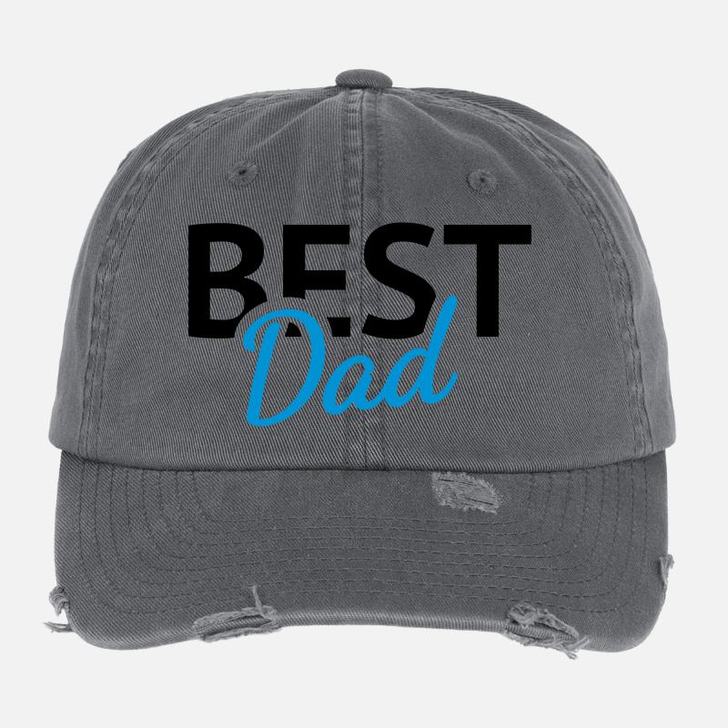 Best Dad Casquette vintage effet usé Flexfit