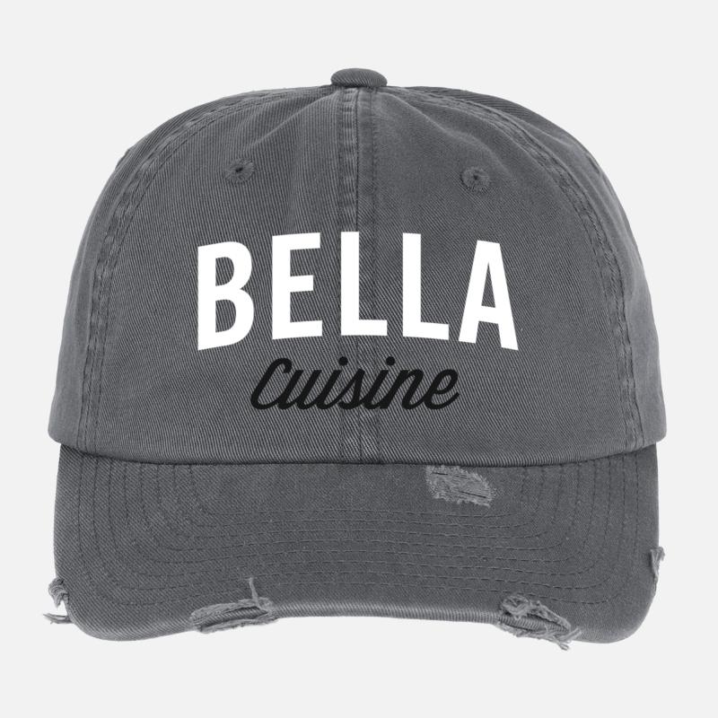 Bella Kitchen Typografie Flexfit Vintage Destroyed Cap