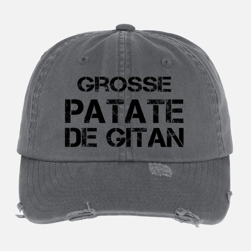 Grosse Patate de gitan Casquette vintage effet usé Flexfit