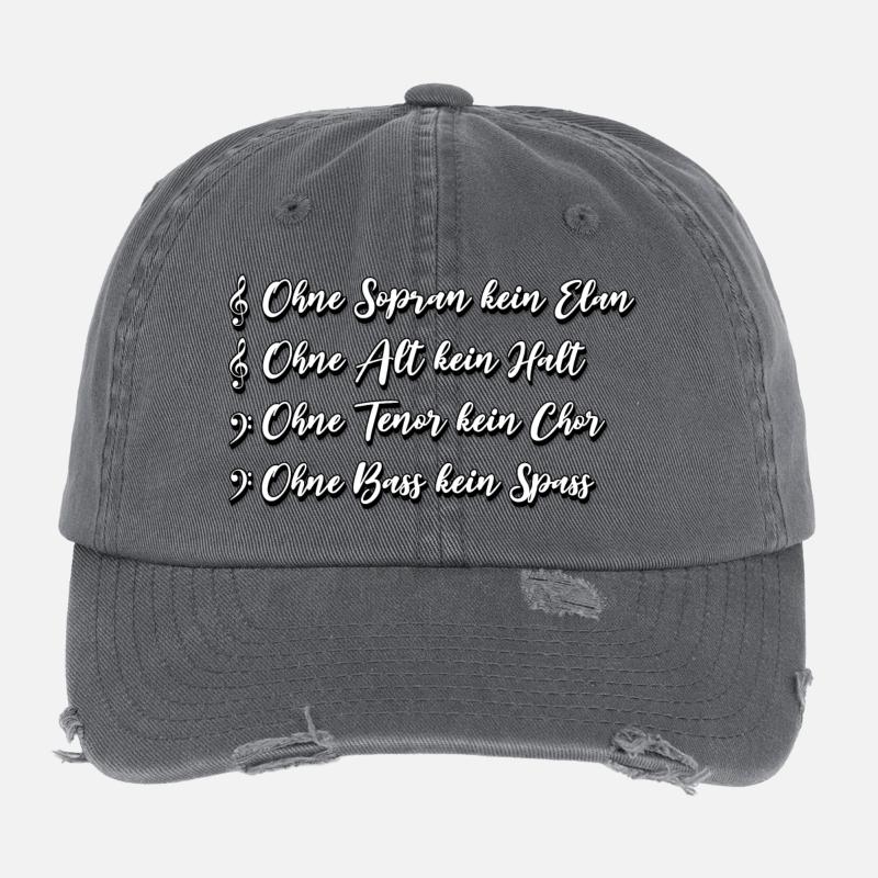 Chœur SATB Dire Casquette vintage effet usé Flexfit