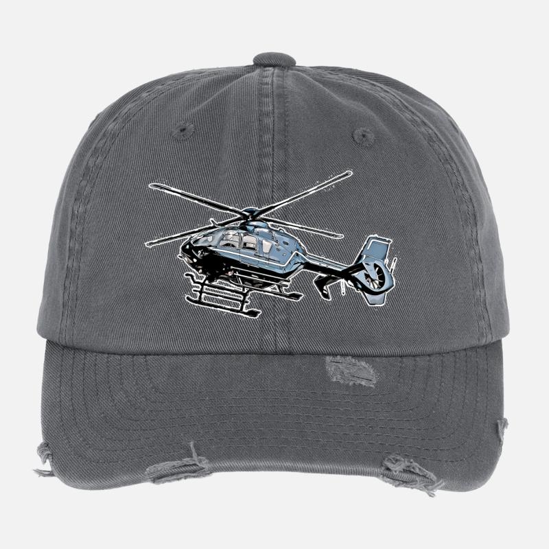 Hélicoptère Casquette vintage effet usé Flexfit