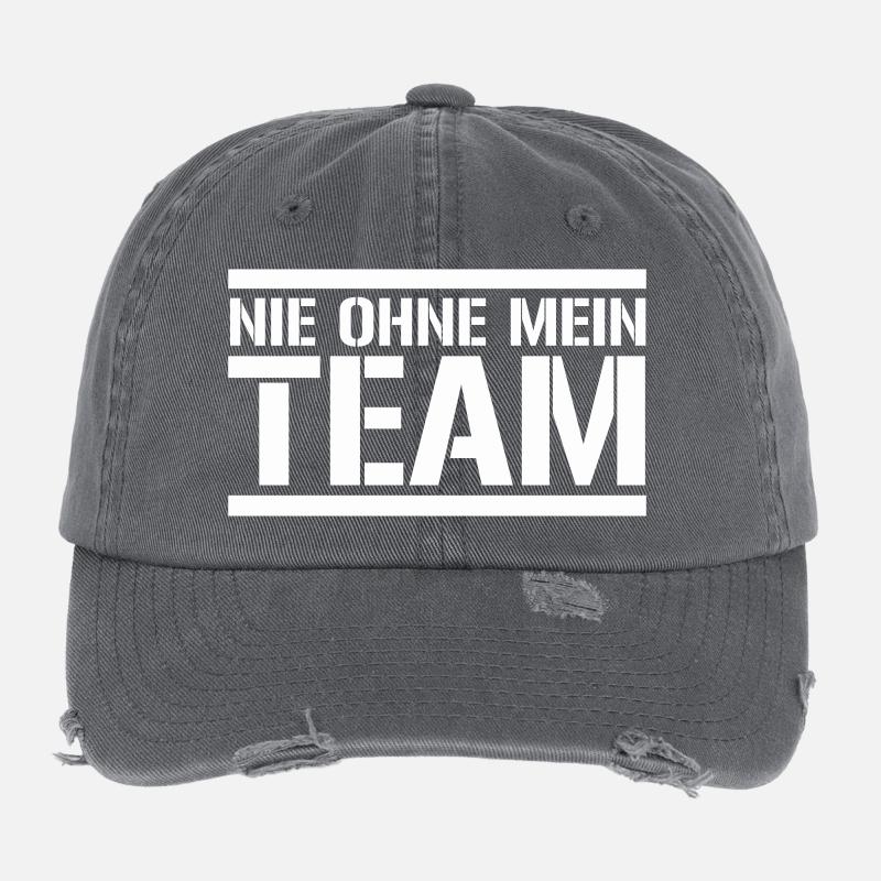 team Flexfit Vintage Destroyed Cap