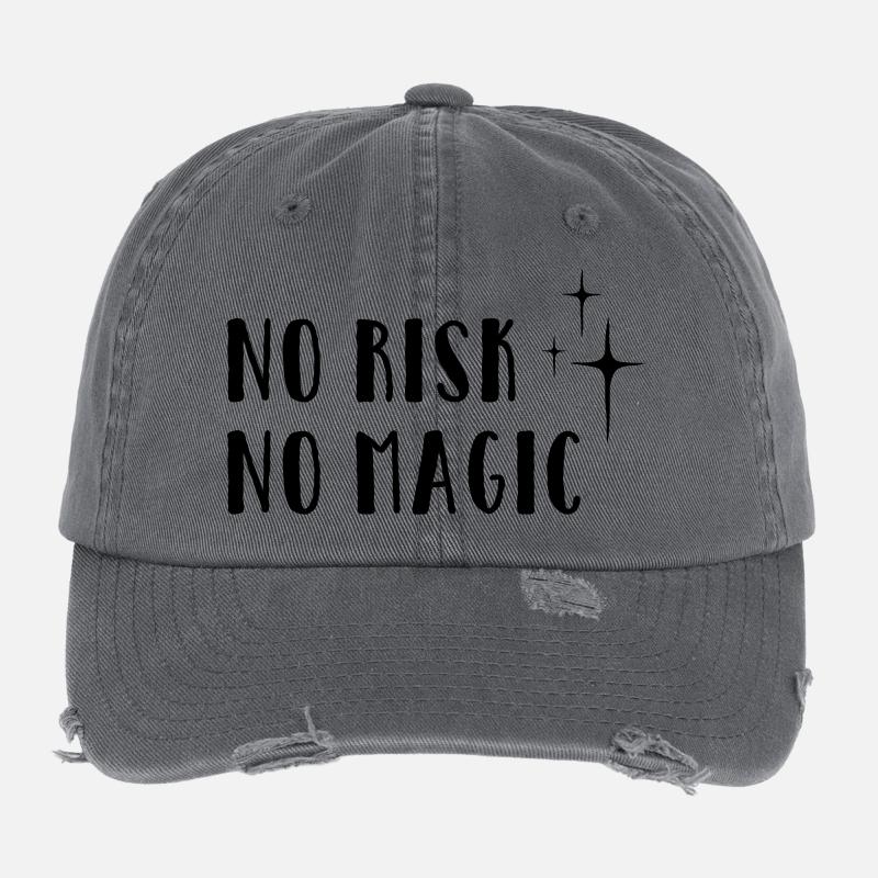 Aucun risque – Pas de magie Casquette vintage effet usé Flexfit