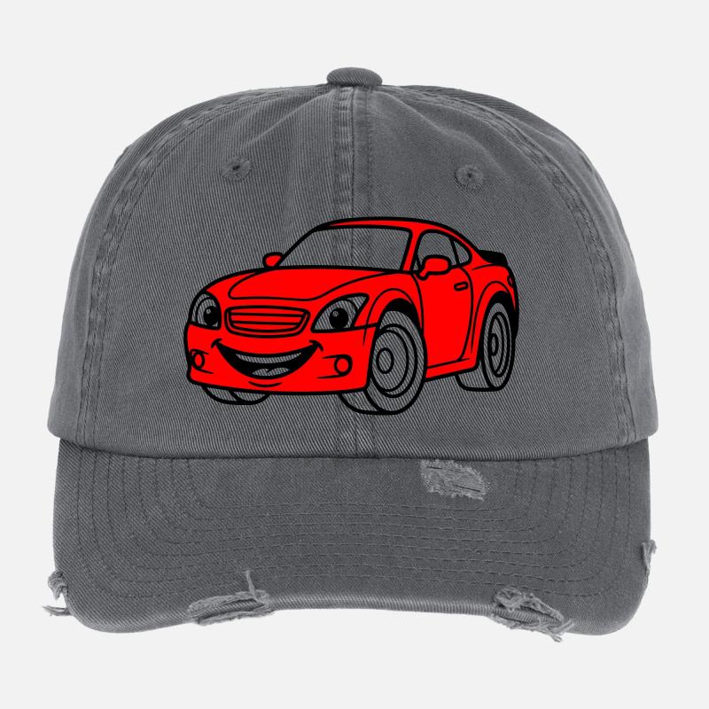 Car Children Flexfit Vintage Destroyed Cap