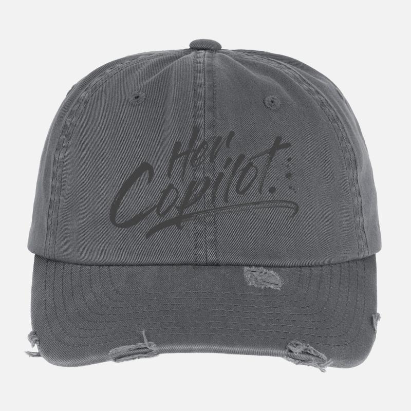 Her Copilot Flexfit Vintage Destroyed Cap