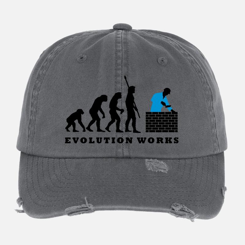 evolution_maurer_b_2c - Flexfit Vintage Destroyed Cap - dark grey