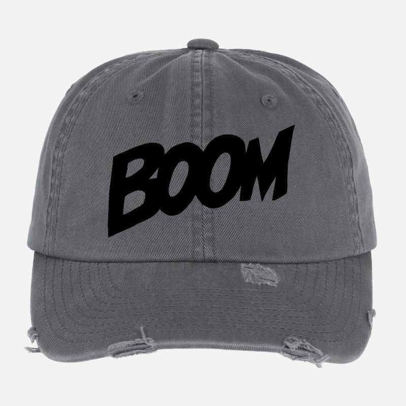 BOOM Comic Style Flexfit Vintage Destroyed Cap