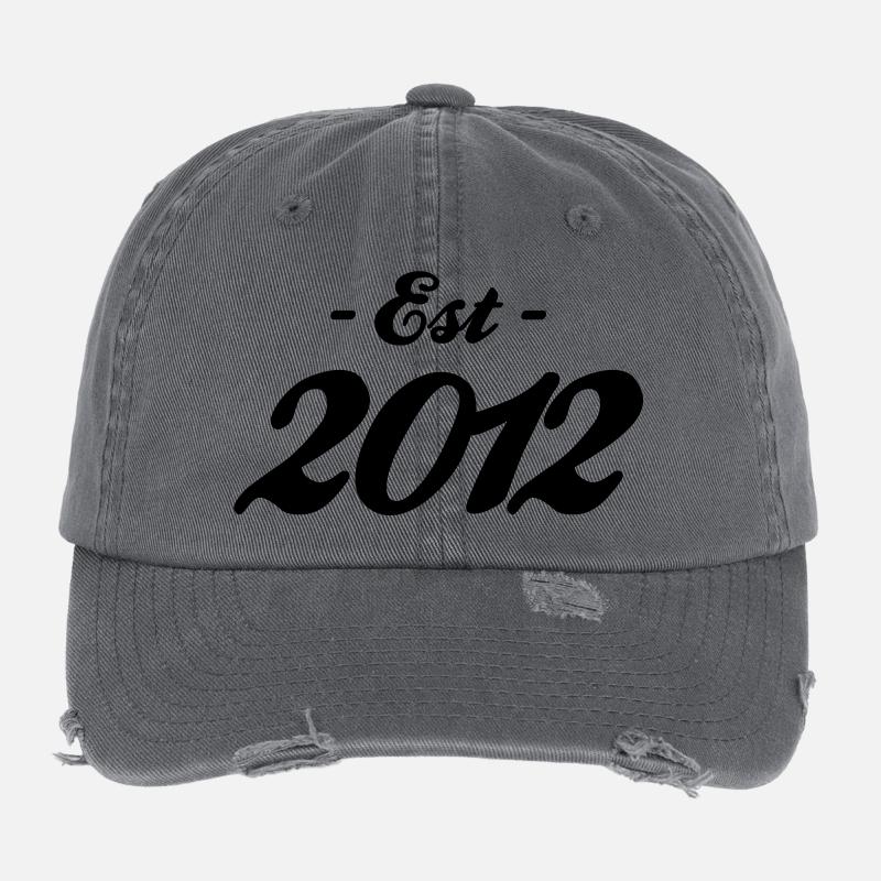 Birth - Established 2012 Flexfit Vintage Destroyed Cap