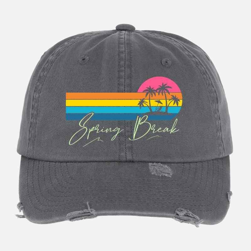 Spring Break Flexfit Vintage Destroyed Cap
