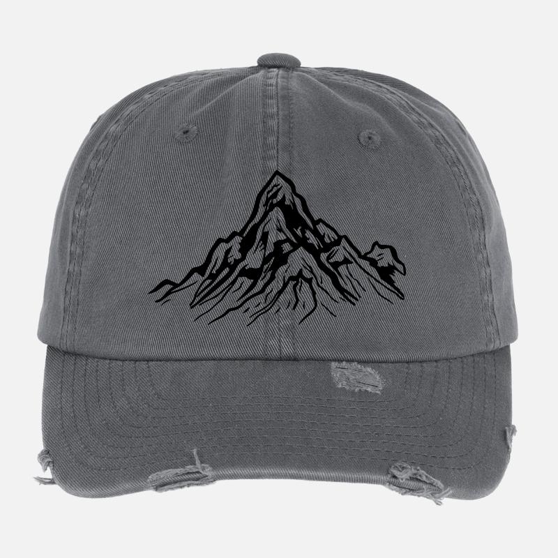 mountains Flexfit Vintage Destroyed Cap