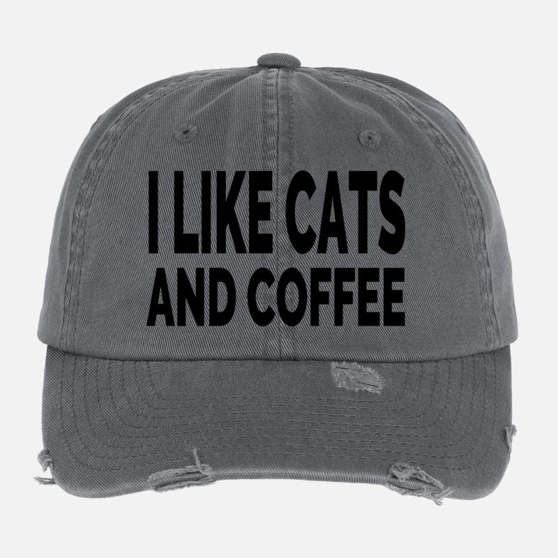 feline Flexfit Vintage Destroyed Cap