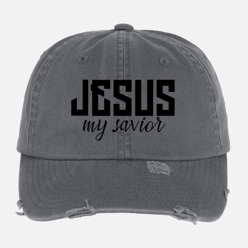 Jesus Flexfit Vintage Destroyed Cap