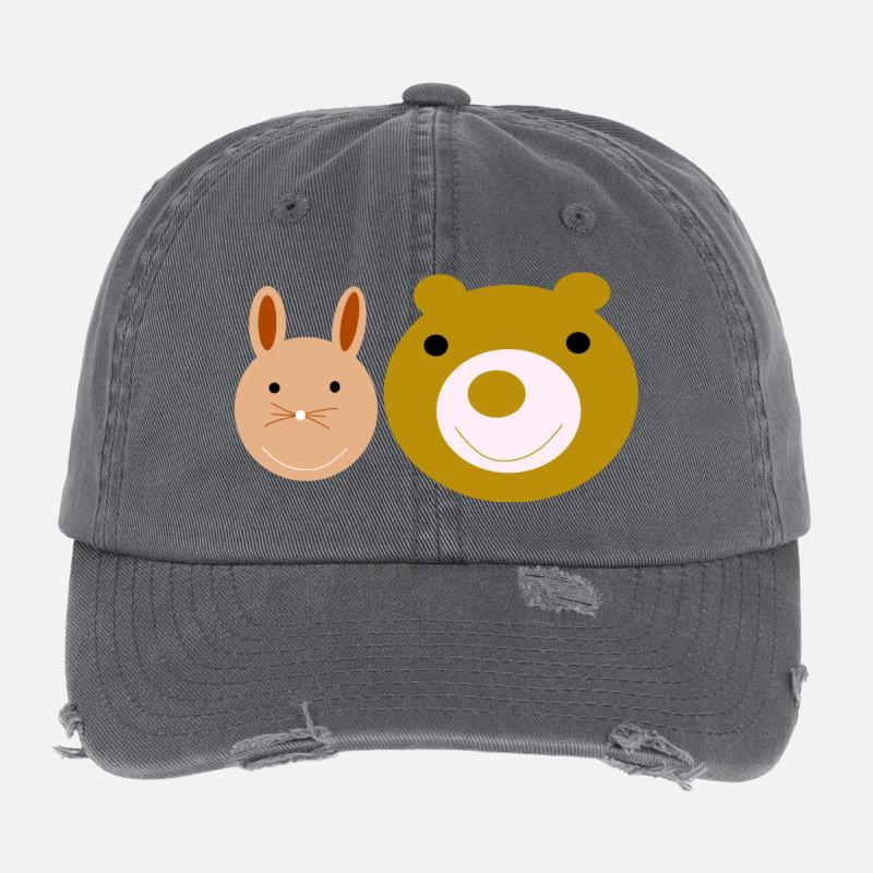 Lapin et Baer Casquette vintage effet usé Flexfit