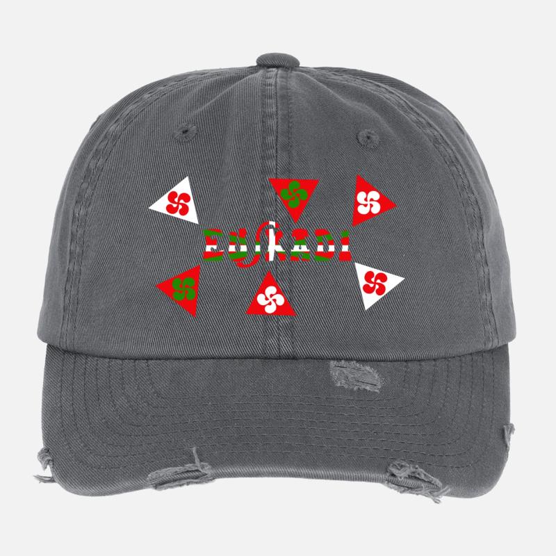 Euskadi Pays Basque Casquette vintage effet usé Flexfit