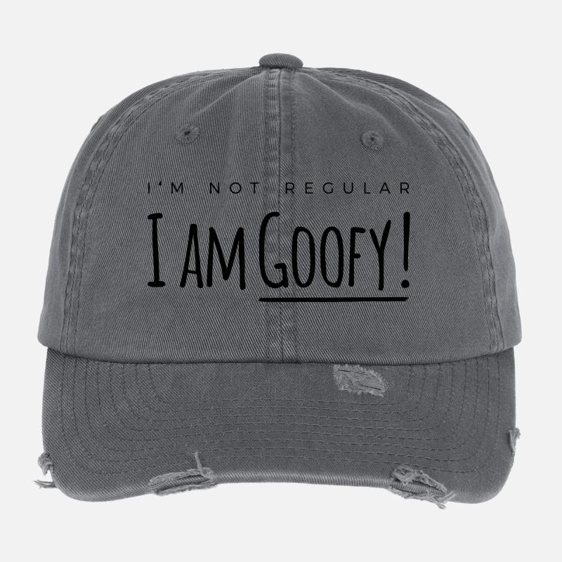 Je suis dingue Casquette vintage effet usé Flexfit