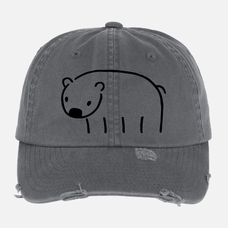 Wombat Casquette vintage effet usé Flexfit