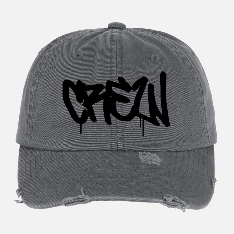 CREW Casquette vintage effet usé Flexfit
