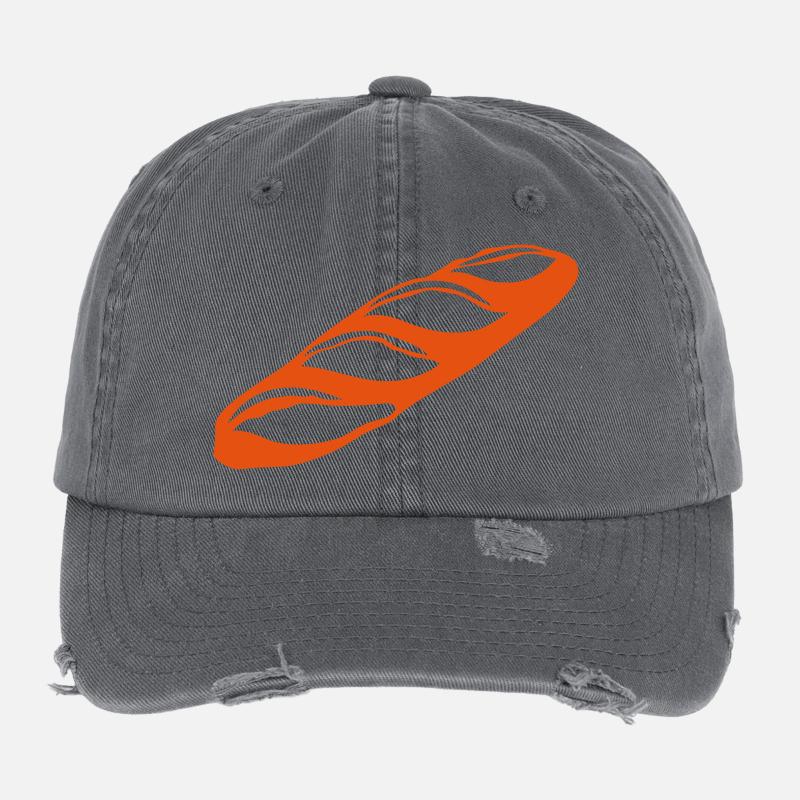 baguette bread 1 Flexfit Vintage Destroyed Cap