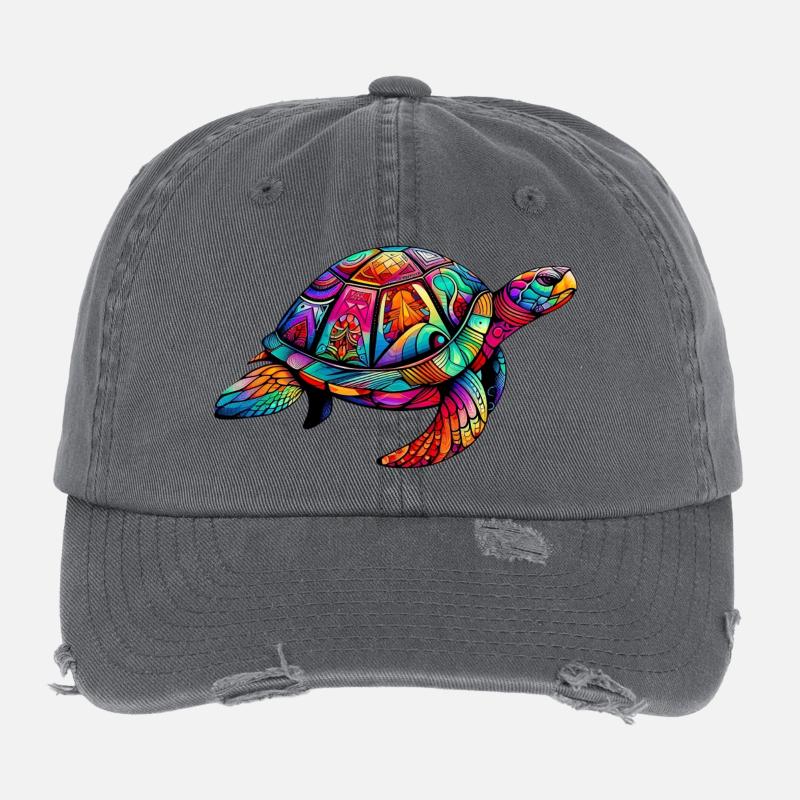 Sea turtle Flexfit Vintage Destroyed Cap