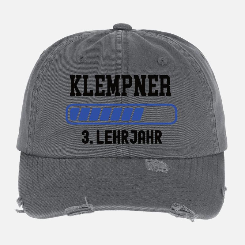 Apprenticeship as a plumber 3rd year as a plumber Flexfit Vintage Destroyed Cap