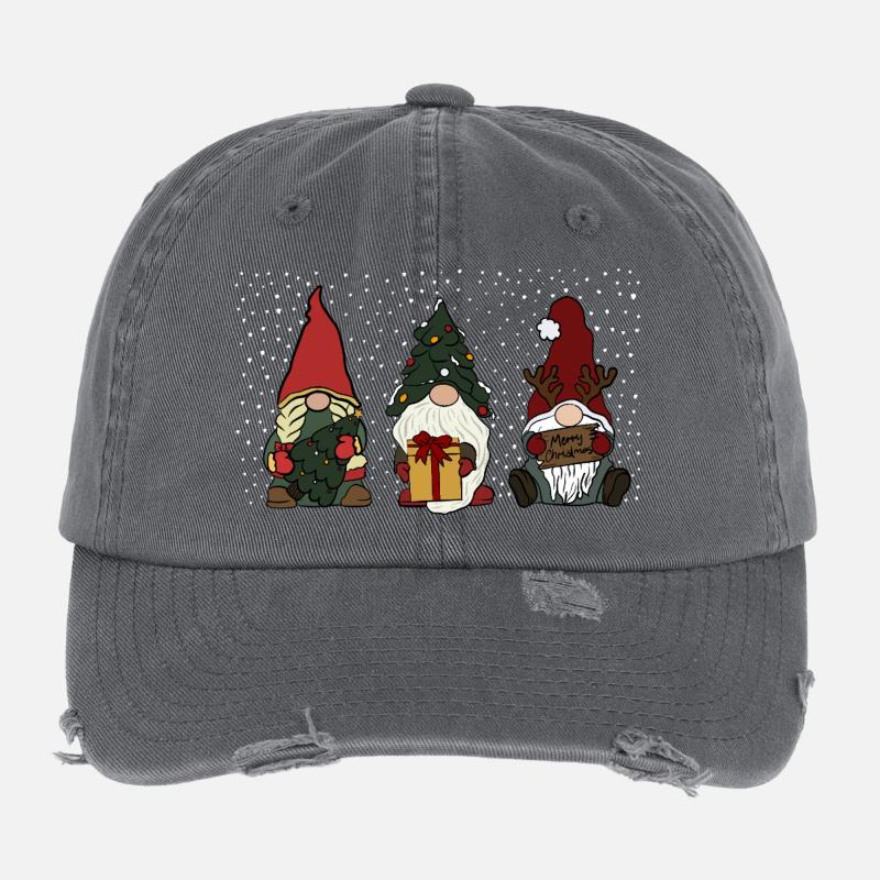 Wichtel  - Flexfit Vintage Destroyed Cap - Dunkelgrau