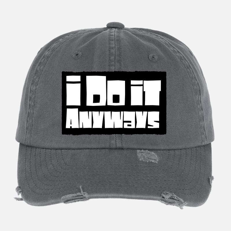 Je le fais quand même Casquette vintage effet usé Flexfit