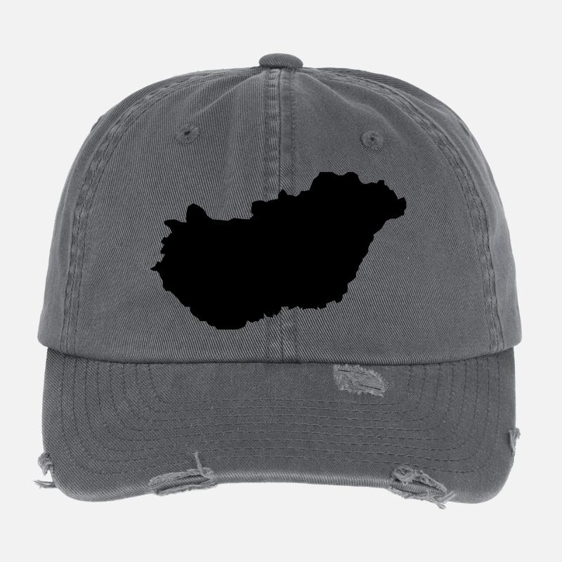 Hungary Country Flexfit Vintage Destroyed Cap