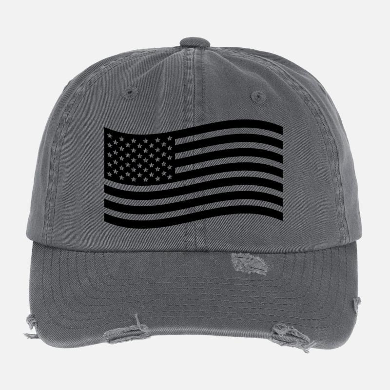 Use Flags Flexfit Vintage Destroyed Cap